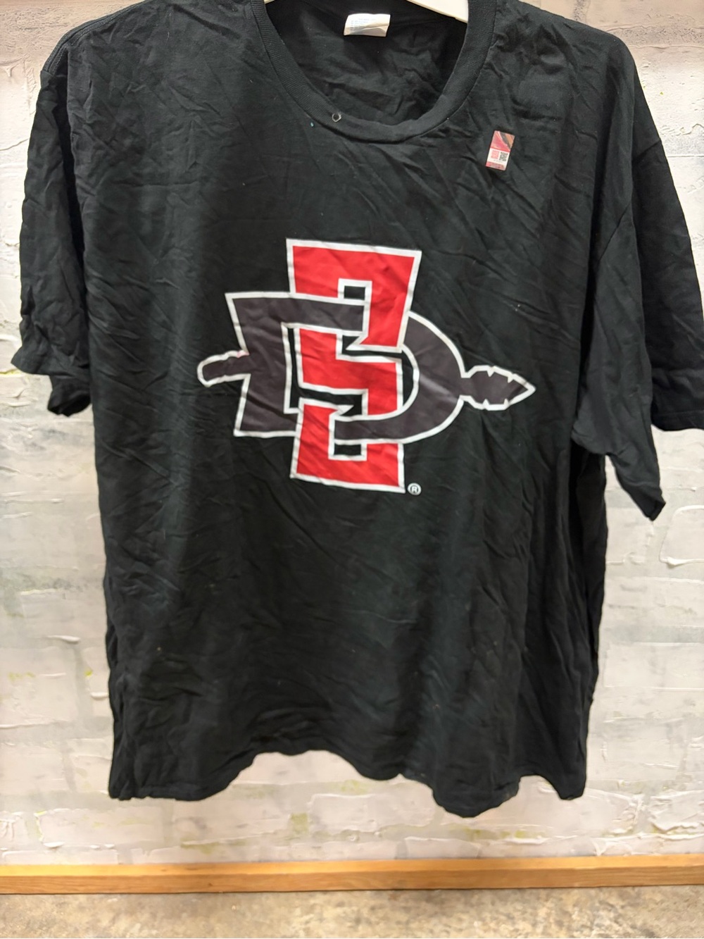 Black San Diego State Aztecs Logo T-Shirt